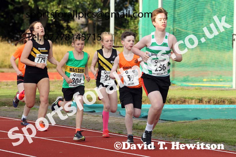 800 metres, 2021 North East Grand Prix 6, Monkton, Wednesday, August 4th. Photo: David T. Hewitson/Sports for All Pics